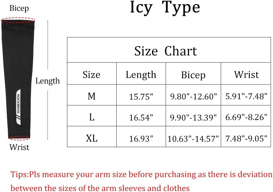 imageROCKBROS Sun Protection Arm Sleeves Cooling Running Golf Fishing Cycling Arm SleevesBlack3