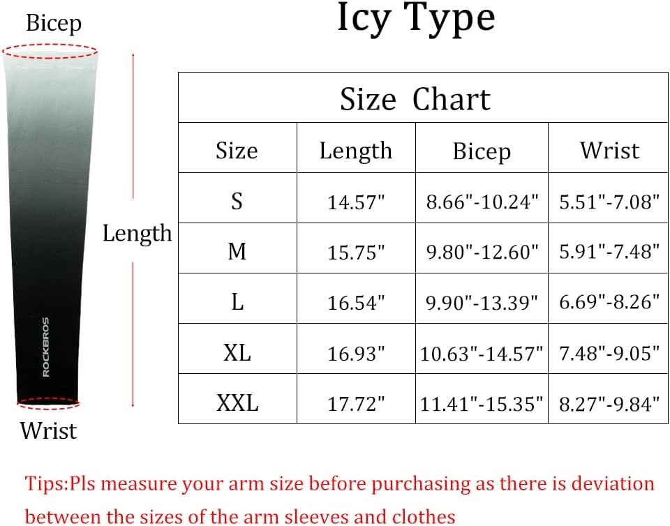 imageROCKBROS Sun Protection Arm Sleeves Cooling Running Golf Fishing Cycling Arm SleevesBlack7