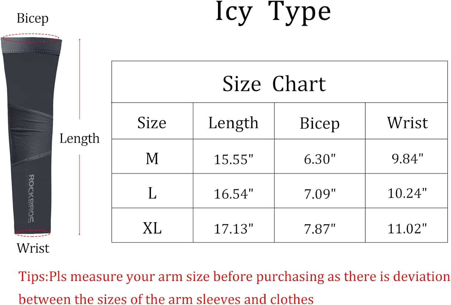 imageROCKBROS Sun Protection Arm Sleeves Cooling Running Golf Fishing Cycling Arm SleevesGrey1