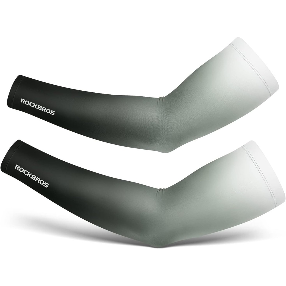 imageROCKBROS Sun Protection Arm Sleeves Cooling Running Golf Fishing Cycling Arm SleevesBlack7