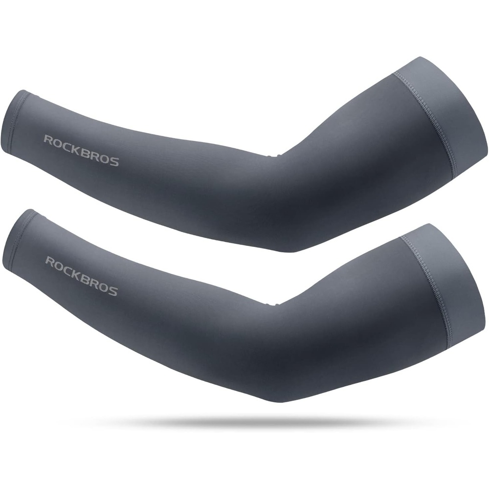 imageROCKBROS Sun Protection Arm Sleeves Cooling Running Golf Fishing Cycling Arm SleevesGrey