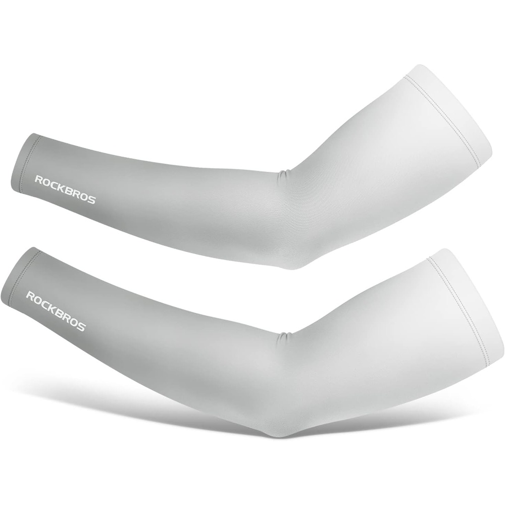 imageROCKBROS Sun Protection Arm Sleeves Cooling Running Golf Fishing Cycling Arm SleevesGrey2