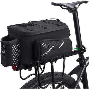 ROCKBROS Bike Rack Bag Bicycle Bag Trunk Rear Rack Bag Bike Panniers Bike Accessories Basket Storage Luggage Saddle Shoulder Bag 13L for E bike, Bicycle With Rain Cover Biking Accessories Gear