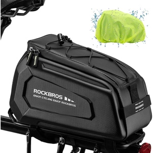 ROCKBROS Bike Rack Bags – 9LHard Shell Bicycle Rear Rack Bag Large Pannier for Bicycle Rear Rack Bags Bike Rear Seat Bag Bike Trunk Bag Ebike Battery Bag Bike Saddle Bag for Rear Rack Bike Accessories