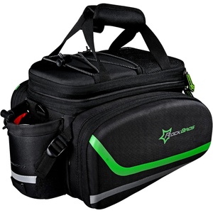 ROCKBROS Bike Trunk Bag 17L-45L Bike Rear Rack Bag Waterproof(Black Green)