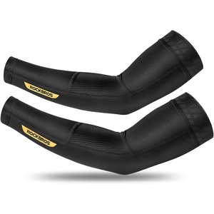 ROCKBROS Sun Protection Arm Sleeves Cooling Running Golf Fishing Cycling Arm Sleeves(Black2)