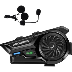 ROCKBROS Bike Motorcycle Helmet Bluetooth Headset R1 Versatile Helmet Fit,2-Way Bluetooth Communication System for Skiing, Snowboarding, MTB and Outdoor Cycling Helmet Activities