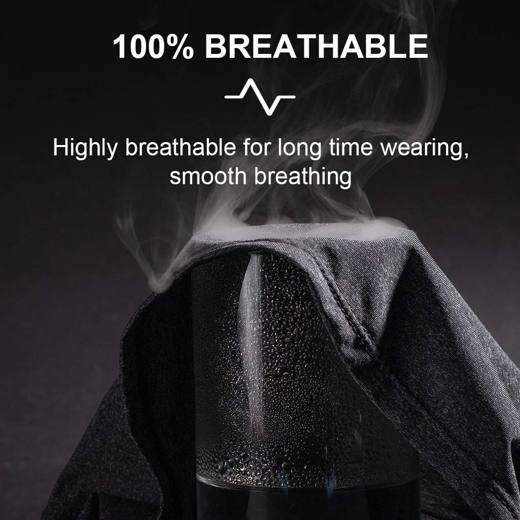 image:imageROCKBROS Cooling Neck Gaiter Bandana Face Mask for Men Neck Gaiters Summer Half Face Scarf Cover Sun UV ProtectionBlack