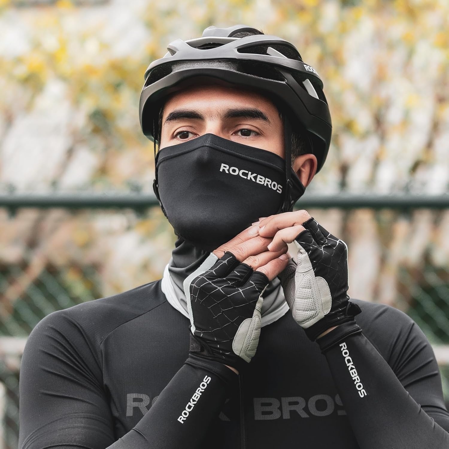 image:imageROCKBROS Cooling Neck Gaiter Face Mask Fishing Scarf Face Cover for Men WomenBlack 2
