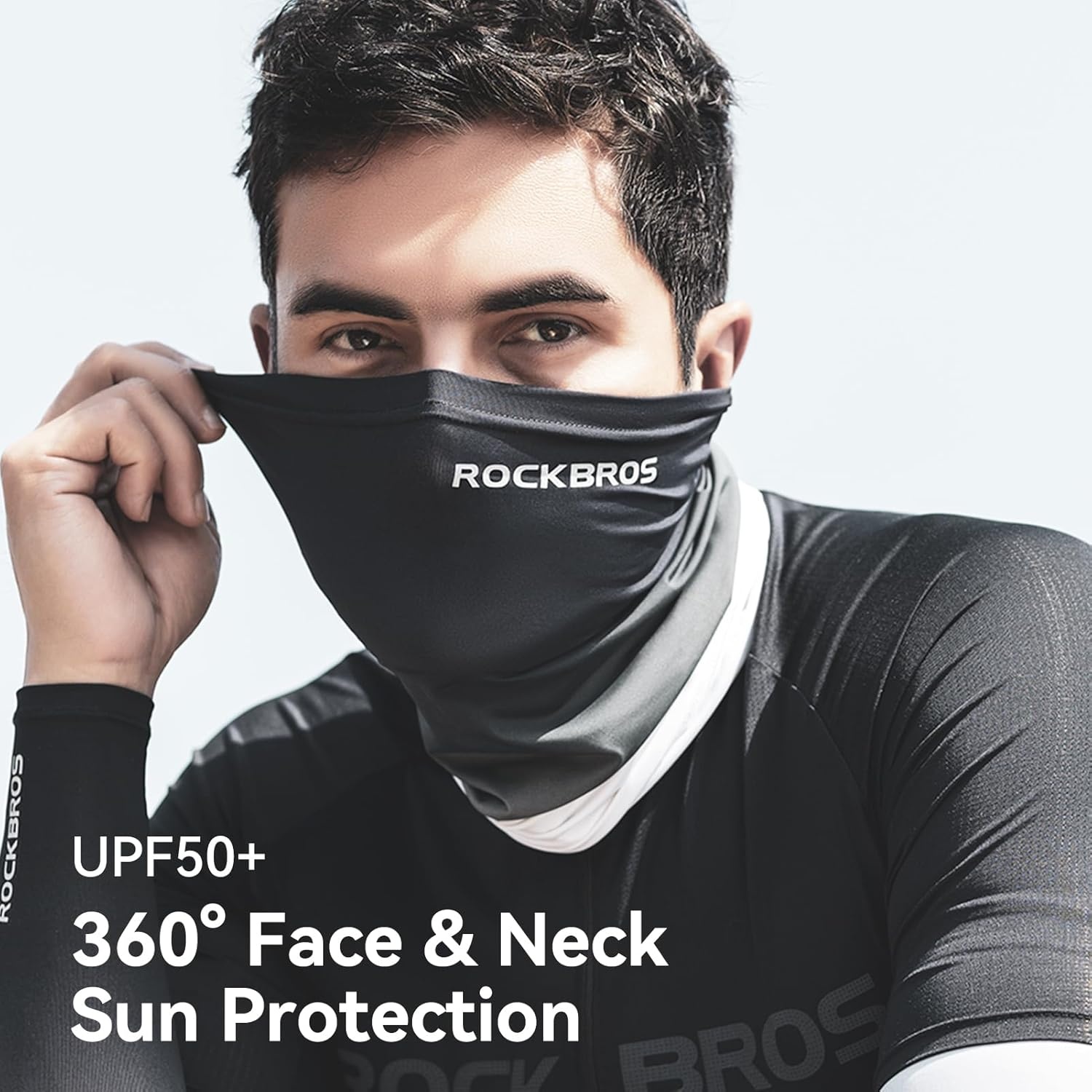 image:imageROCKBROS Cooling Neck Gaiter Face Mask Fishing Scarf Face Cover for Men WomenBlack 2