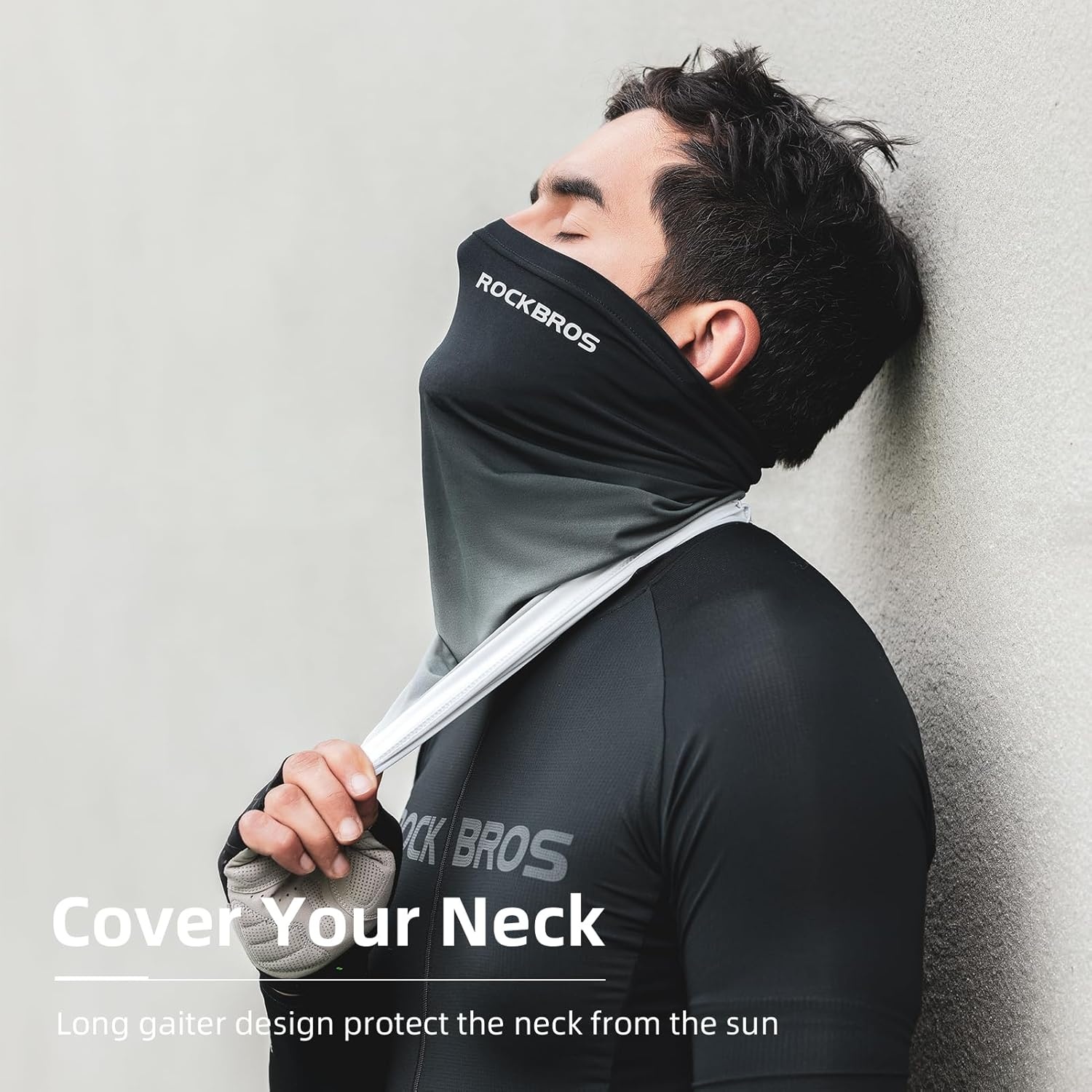 image:imageROCKBROS Cooling Neck Gaiter Face Mask Fishing Scarf Face Cover for Men WomenBlack 2