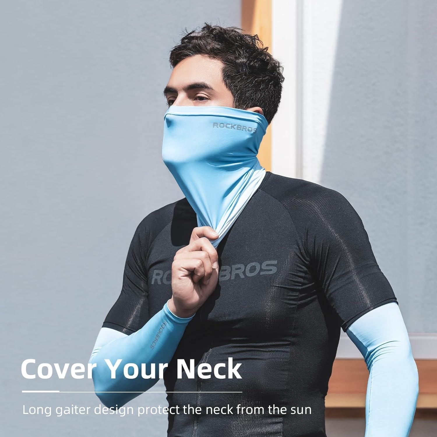 image:imageROCKBROS Cooling Neck Gaiter Face Mask Fishing Scarf Face Cover for Men WomenBlue 2