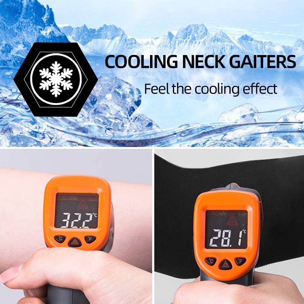 image:imageROCKBROS Cooling Neck Gaiter Face Mask Fishing Scarf Face Cover for Men WomenWhite