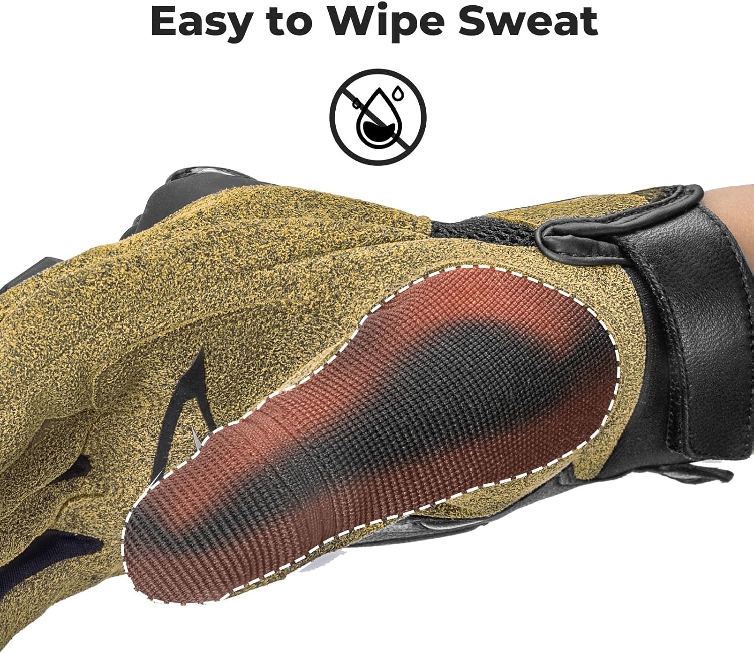 image:imageROCKBROS Motorcycle Gloves amp Mountain Bike Gloves for Men Women with Touchscreen amp DualLayer Carbon Fiber Armor for Motorcross Racing Dirt Bike Climbing RacingSkiingWorkXLarge