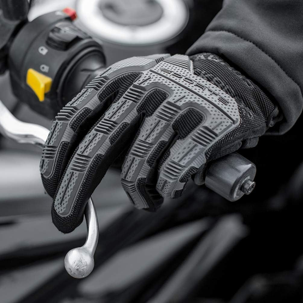 image:imageROCKBROS Mountain Bike Gloves with Gel Pad Touch Screen Knuckle Protection for BMX MX ATV MTB Racing Blackblack