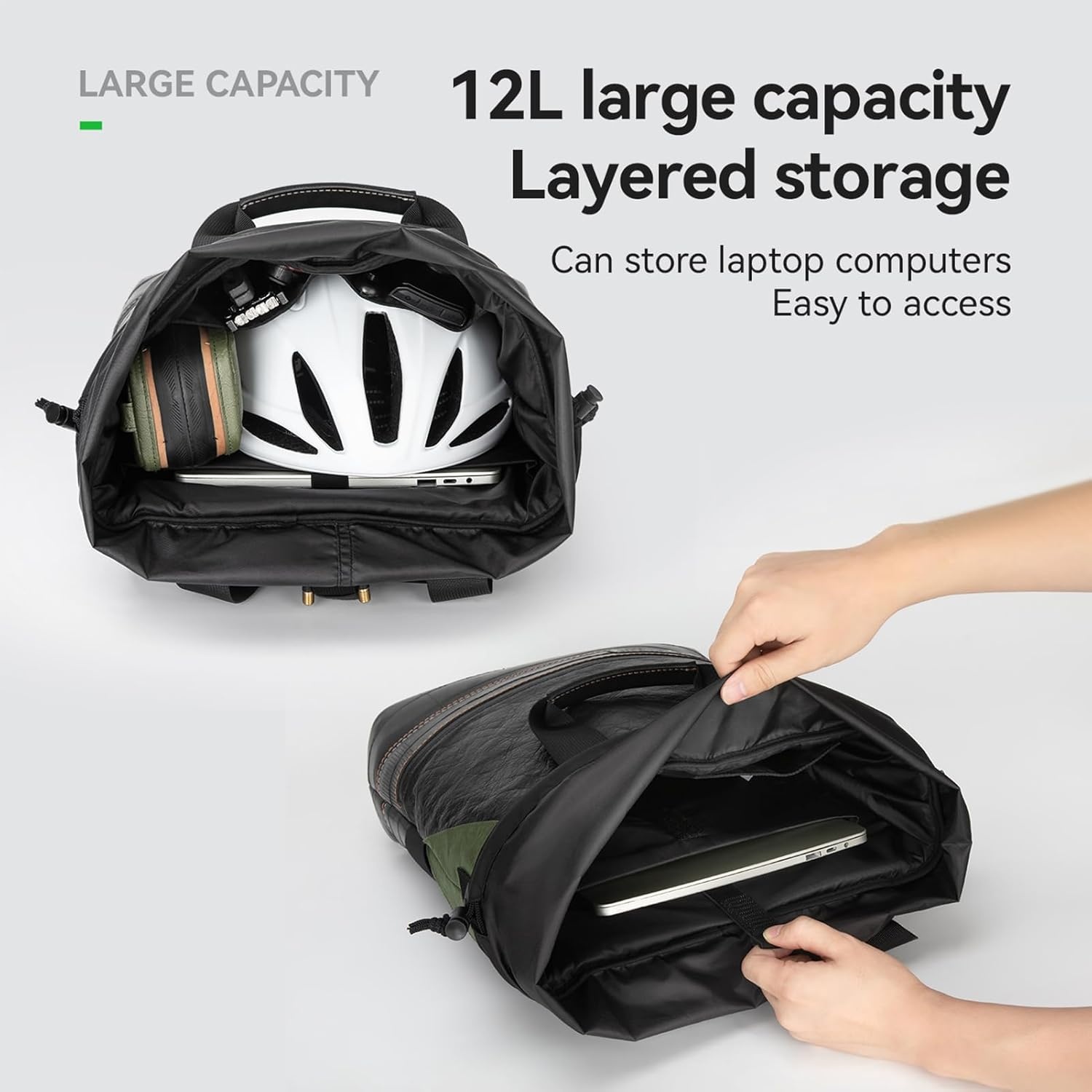 image:imageROCKBROS ROAD TO SKY 12L MTB Bike Rack Bag Bike Bags for Bicycles Rear Rack EbikeBicycle accessories