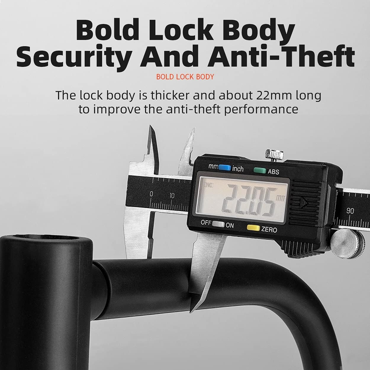 image:imageROCKBROS U Lock Bike U Lock with Cable Heavy Duty Anti Theft Bike Lock ULock 4 ft Cable Mounting Bracket for Bikes eBikes Motorcycles ScootersBlack