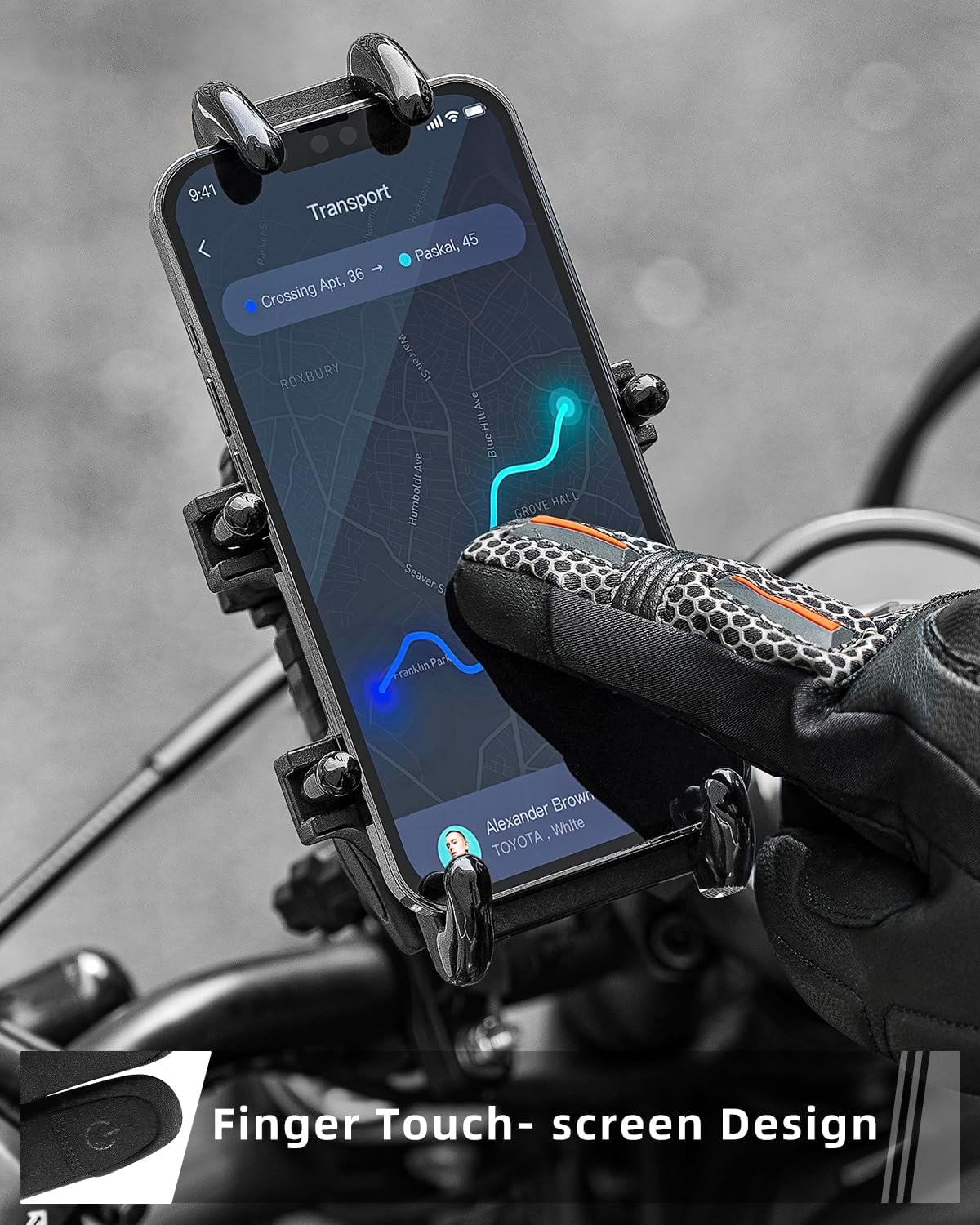 image:imageROCKBROS Winter Motorcycle Glove for Men Cold Weather Warm Motorcycle Winter Gloves with Touchscreen for Riding ATV UTV SnowmobileClimbingSmall