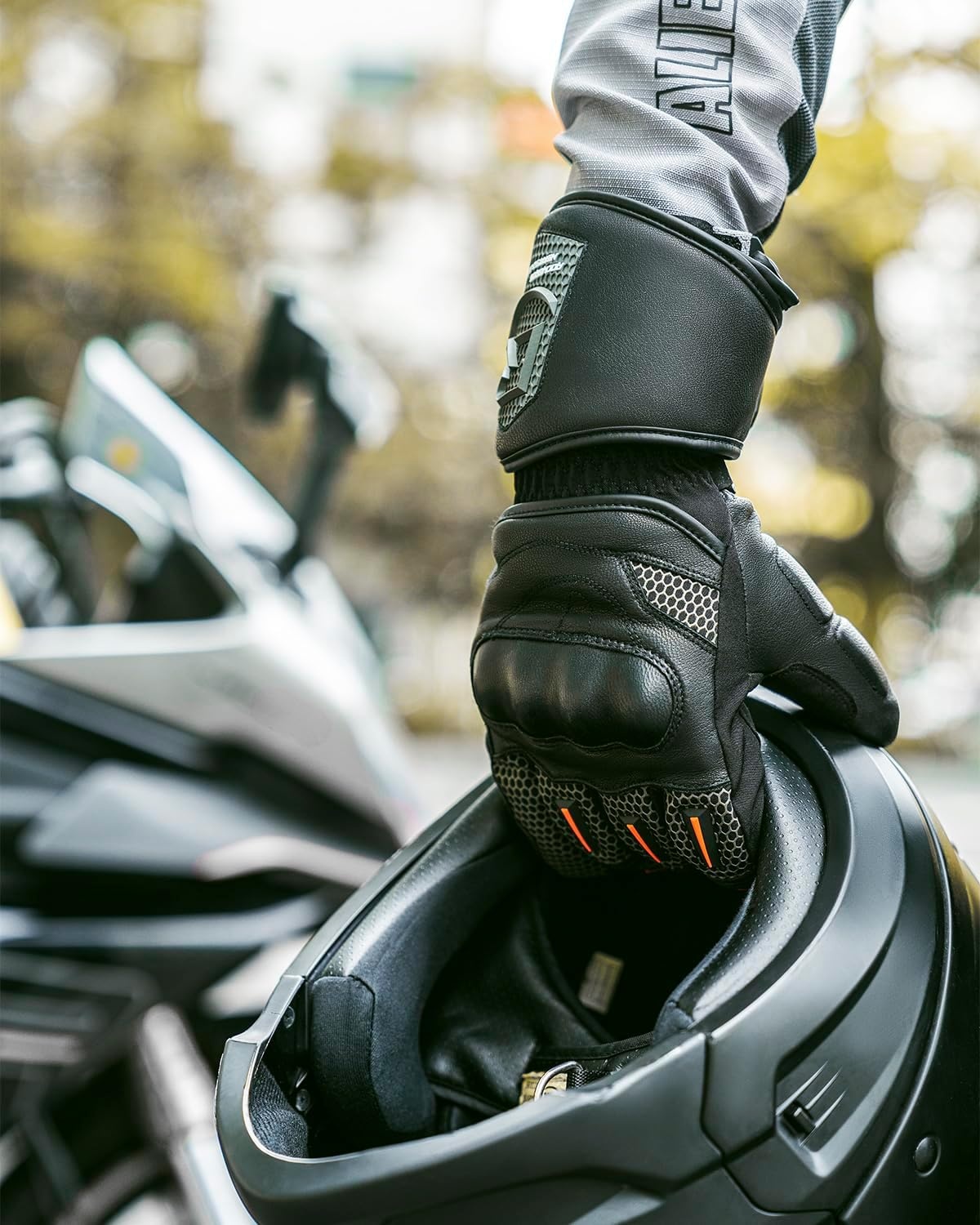 image:imageROCKBROS Winter Motorcycle Glove for Men Cold Weather Warm Motorcycle Winter Gloves with Touchscreen for Riding ATV UTV SnowmobileClimbingSmall