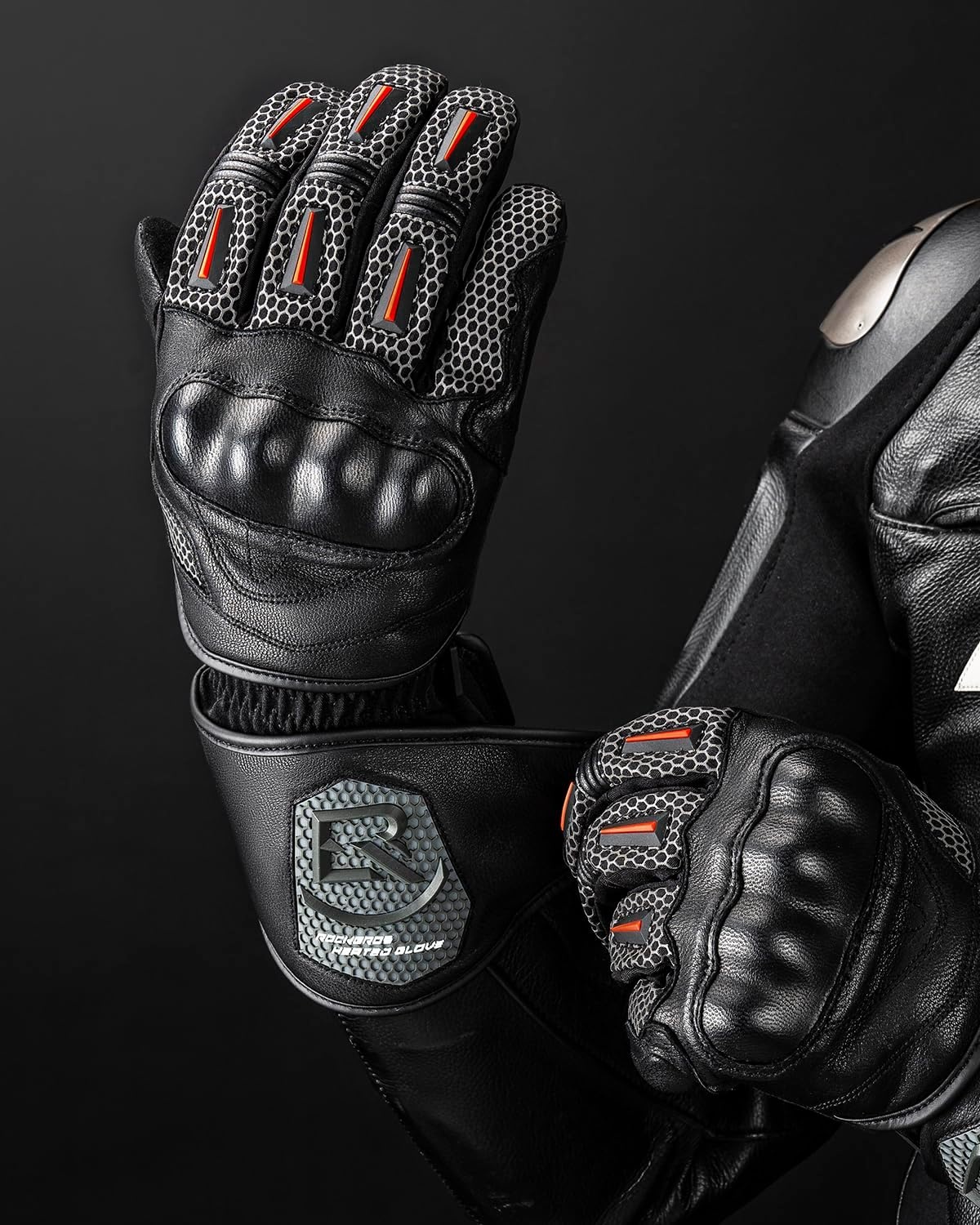 image:imageROCKBROS Winter Motorcycle Glove for Men Cold Weather Warm Motorcycle Winter Gloves with Touchscreen for Riding ATV UTV SnowmobileClimbingSmall