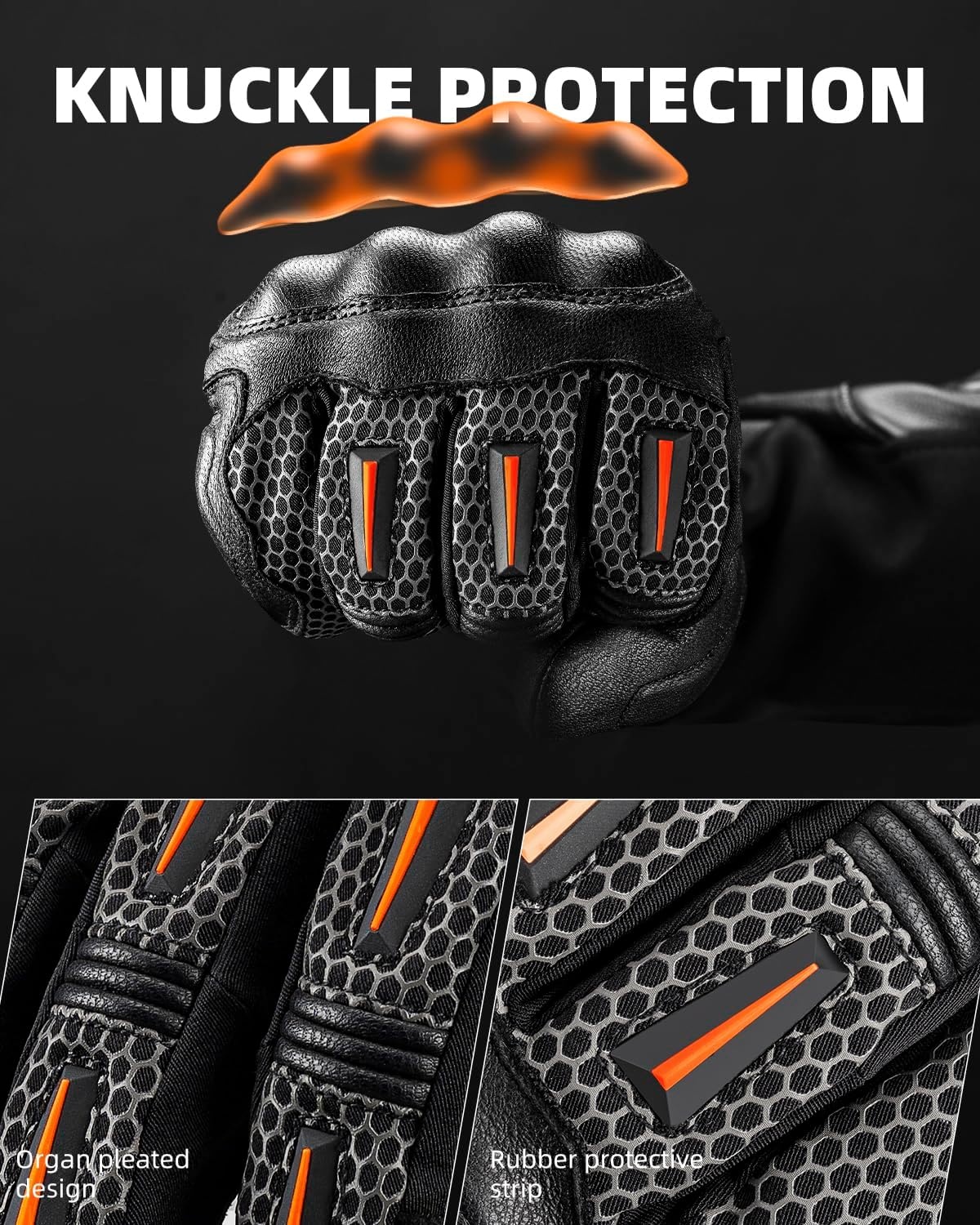 image:imageROCKBROS Winter Motorcycle Glove for Men Cold Weather Warm Motorcycle Winter Gloves with Touchscreen for Riding ATV UTV SnowmobileClimbingSmall