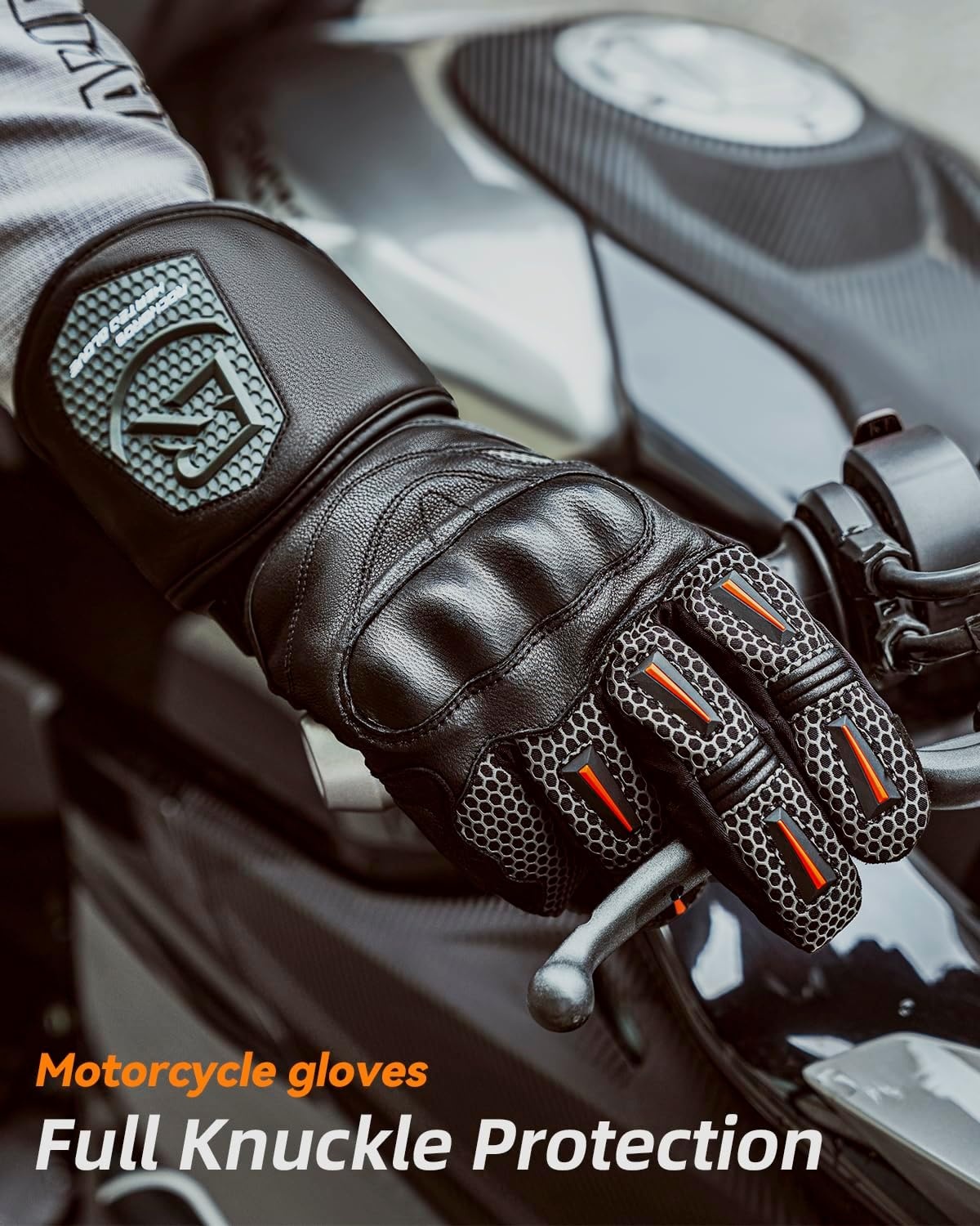 image:imageROCKBROS Winter Motorcycle Glove for Men Cold Weather Warm Motorcycle Winter Gloves with Touchscreen for Riding ATV UTV SnowmobileClimbingSmall