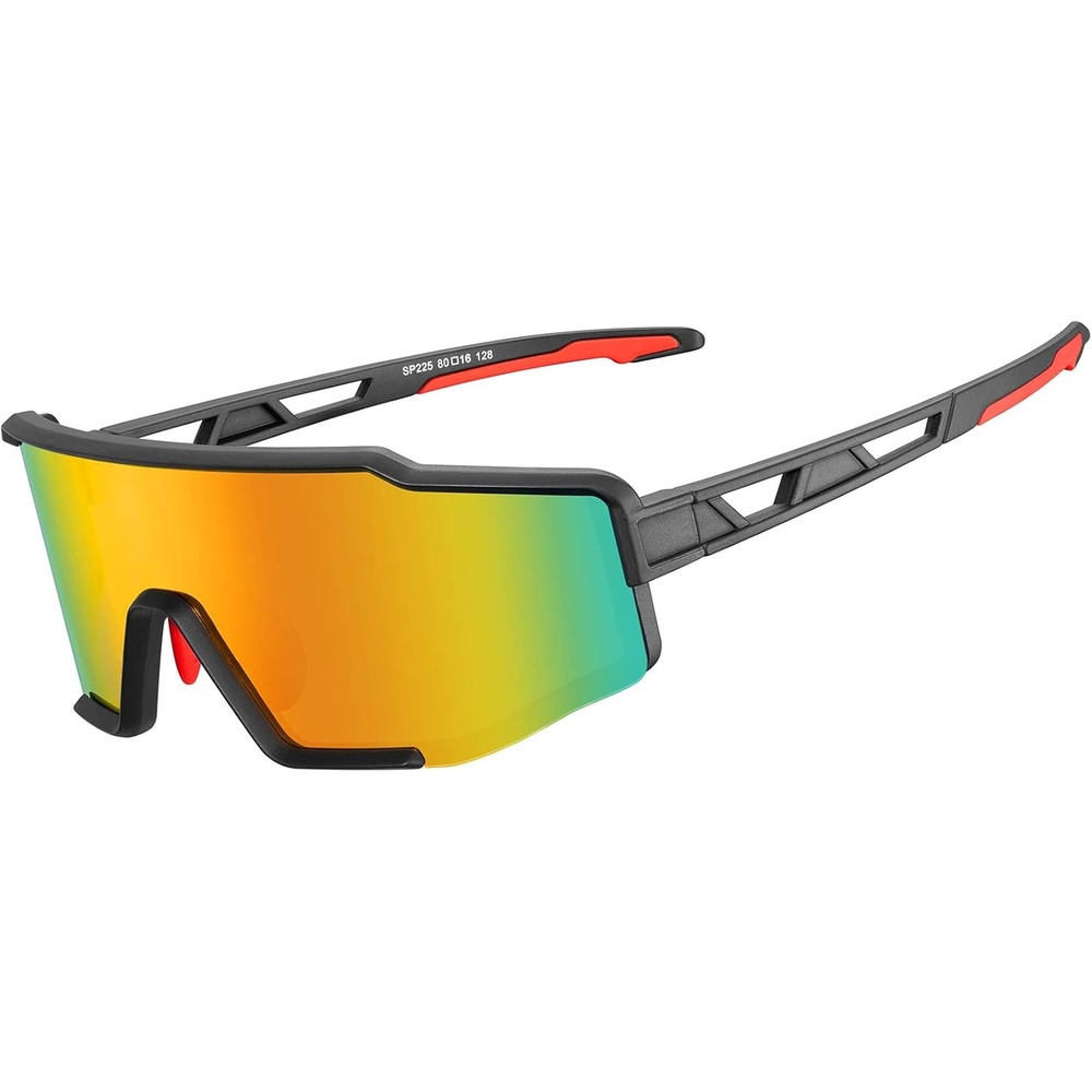 image:imageROCKBROS Polarized Sunglasses for Men Women Cycling Glasses Sports Driving Bike Fishing Running Sunglasses TAC UV400Black