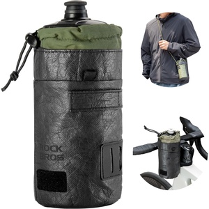 ROCKBROS Bike Water Bottle Holder Bag Handlebar Bike Stem Bag Hands-Free Multi-Strap Mount Ultra-Light Bike Cup Holder
