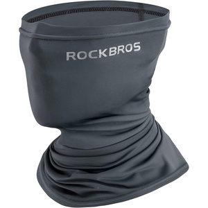 ROCKBROS Cooling Neck Gaiter Bandana Face Mask for Men Neck Gaiters Summer Half Face Scarf Cover Sun UV Protection(Dark Gray)