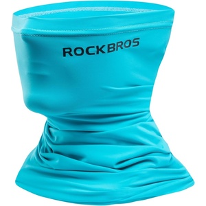 ROCKBROS Cooling Neck Gaiter Bandana Face Mask for Men Neck Gaiters Summer Half Face Scarf Cover Sun UV Protection(Light Blue)