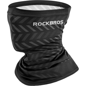 ROCKBROS Cooling Neck Gaiter Face Mask Fishing Scarf Face Cover for Men Women(Black 1)