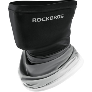ROCKBROS Cooling Neck Gaiter Face Mask Fishing Scarf Face Cover for Men Women(Black 2)