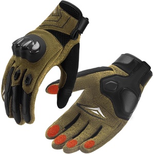 ROCKBROS Motorcycle Gloves & Mountain Bike Gloves for Men Women with Touchscreen & Dual-Layer Carbon Fiber Armor for Motorcross Racing Dirt Bike, Climbing, Racing,Skiing,Work(XX-Large)