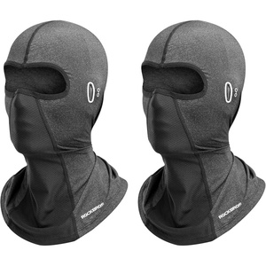 ROCKBROS Summer Balaclava Face Mask Cooling Neck Gaiter Breathable Face Covering Motorcycle Cycling for Men Women(Grey 2 Packs)