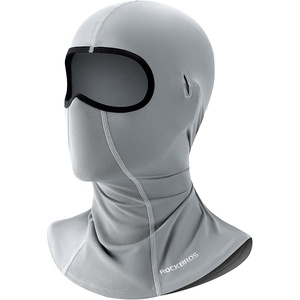 ROCKBROS Summer Balaclava Face Mask Cooling Neck Gaiter Breathable Face Covering Motorcycle Cycling for Men Women(Light Grey)