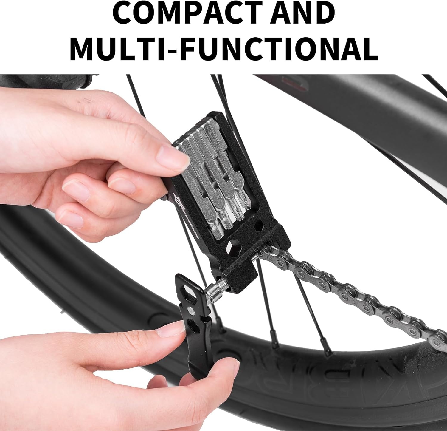 image:imageROCKBROS 16 In 1 MultiFunction Bike Tool Kit Portable Foldable Bike Multitool Cycling Tool Kit With Allen Wrench Tire Levers20 in 1 Tools