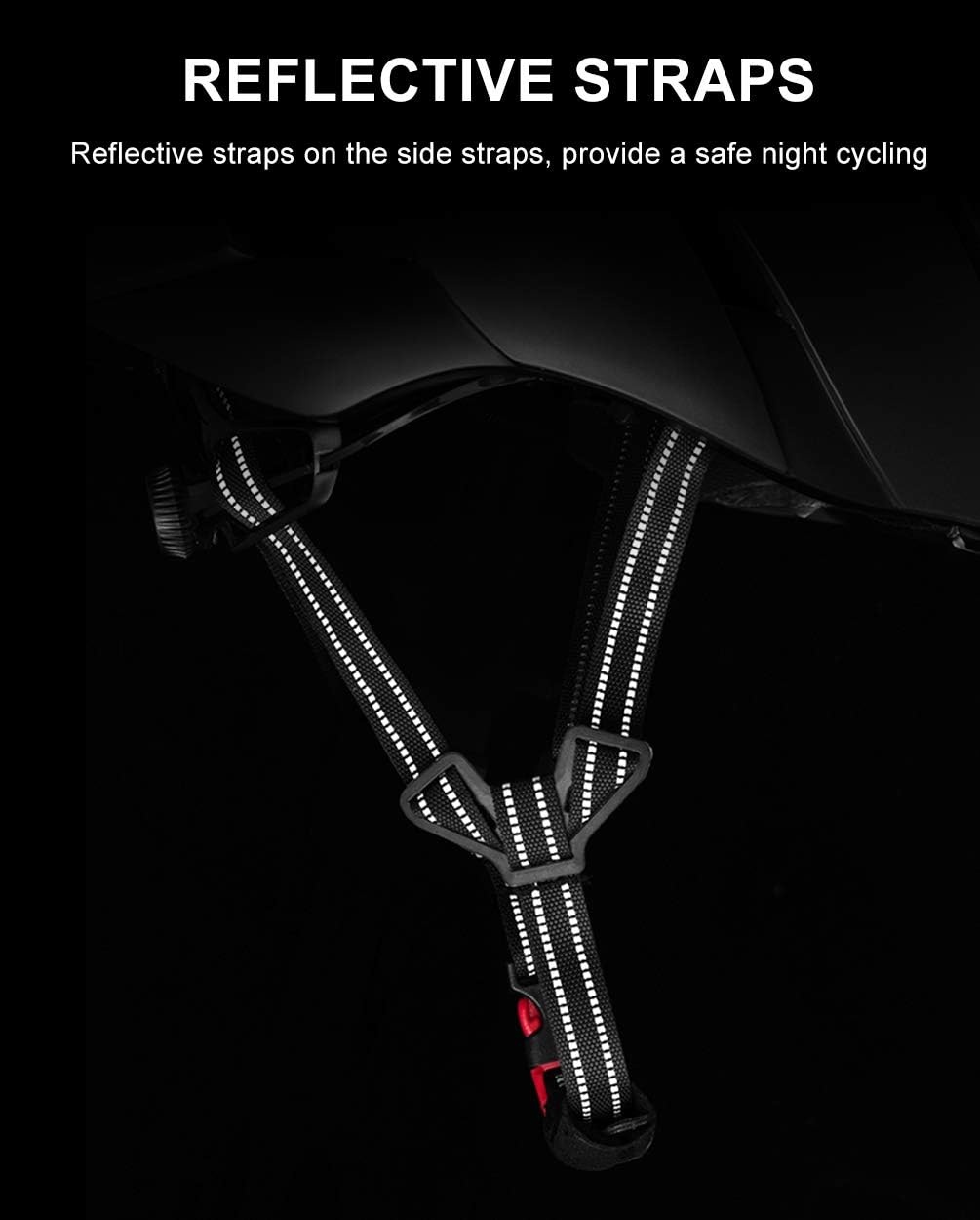 image:imageROCKBROS Adult Bike Helmet Streamlined Aerodynamic Comfortable Y Shaped Strap Cycling Helmet for Larger Head Men Women Reflective Adjustable Webbing for Road amp Mountain BikingChameleon Purple High Gloss