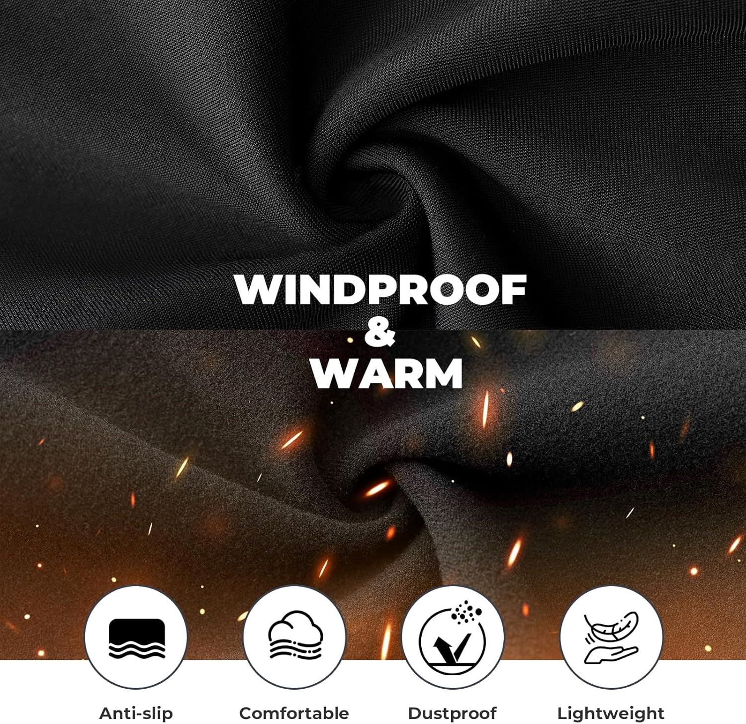 image:imageROCKBROS Balaclava Ski Mask Thermal Full Face Mask for Winter Face Cover Under Helmet Wear for Men Women Windproof Head Mask Neck Warmer for Cycling Motorcycle Skiing Black