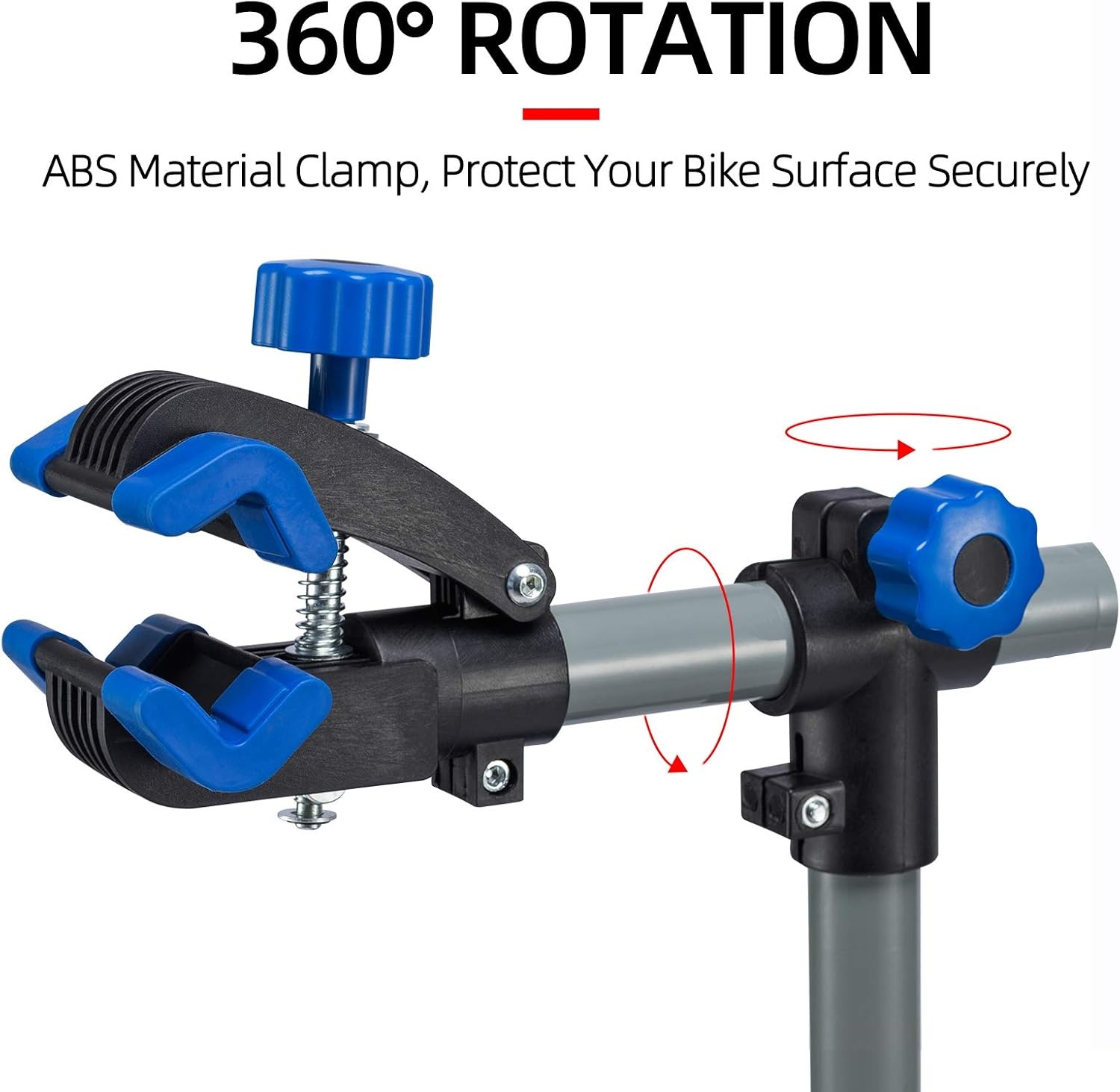 image:imageROCKBROS Bike Repair Stand Bicycle Maintenance Rack Bike Stand for Maintenance Height Adjustable Foldable Bike Repair Mechanic Stand with Tool Tray for Mountain Road Bikes