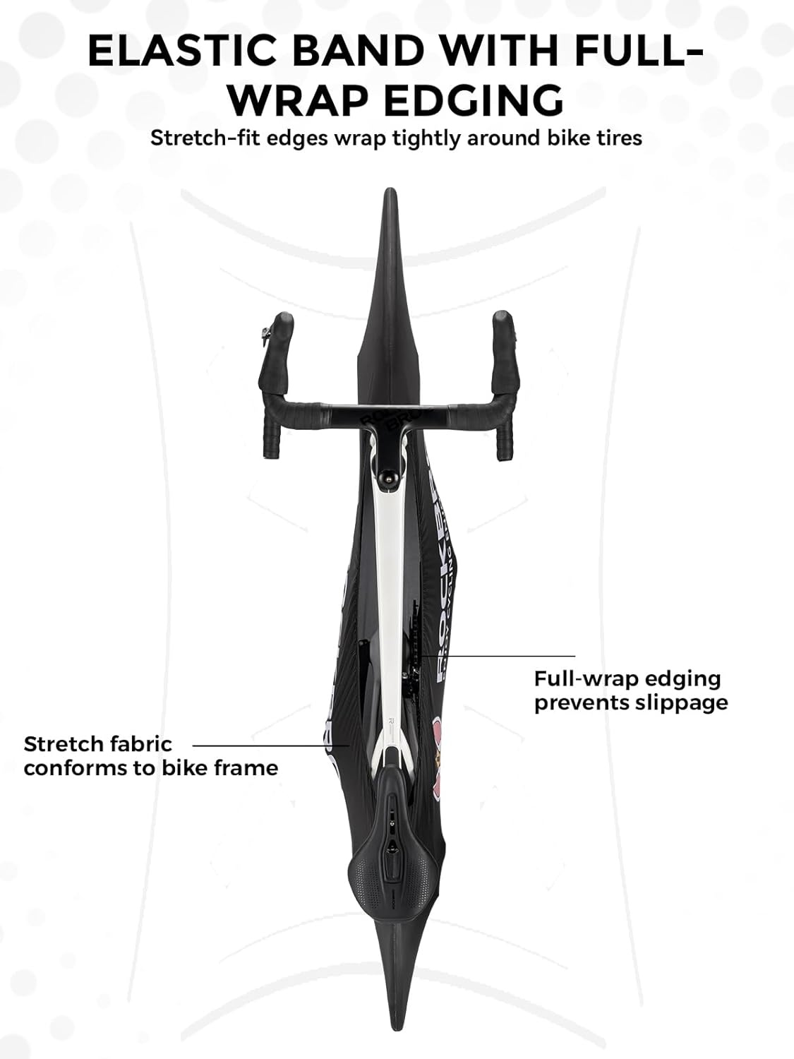 image:imageROCKBROS Bike Wheel Cover Indoor Dustproof High Elastic Bicycle Wheel Cover for 2429 700c Mountain Bikes510014001