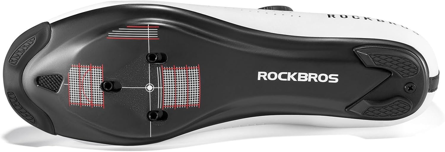 image:imageROCKBROS Cycling Shoes CR5 with T500 Carbon Fiber Sole Compatible with Peloton amp Look DeltaSPD Cleats FootHugging Breathable Lightweight Road Bike Shoes for Men and Women