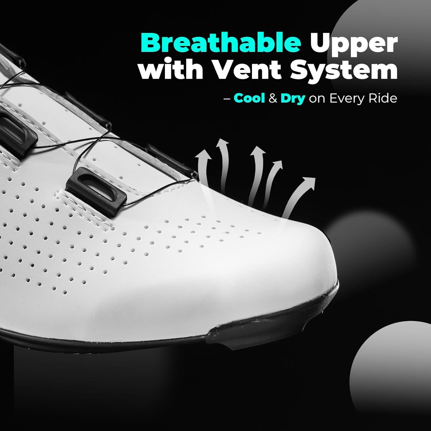 image:imageROCKBROS Cycling Shoes CR5 with T500 Carbon Fiber Sole Compatible with Peloton amp Look DeltaSPD Cleats FootHugging Breathable Lightweight Road Bike Shoes for Men and Women