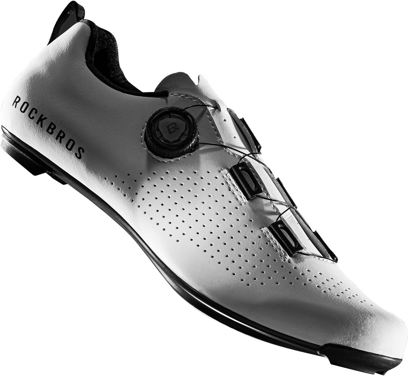 image:imageROCKBROS Cycling Shoes CR5 with T500 Carbon Fiber Sole Compatible with Peloton amp Look DeltaSPD Cleats FootHugging Breathable Lightweight Road Bike Shoes for Men and Women