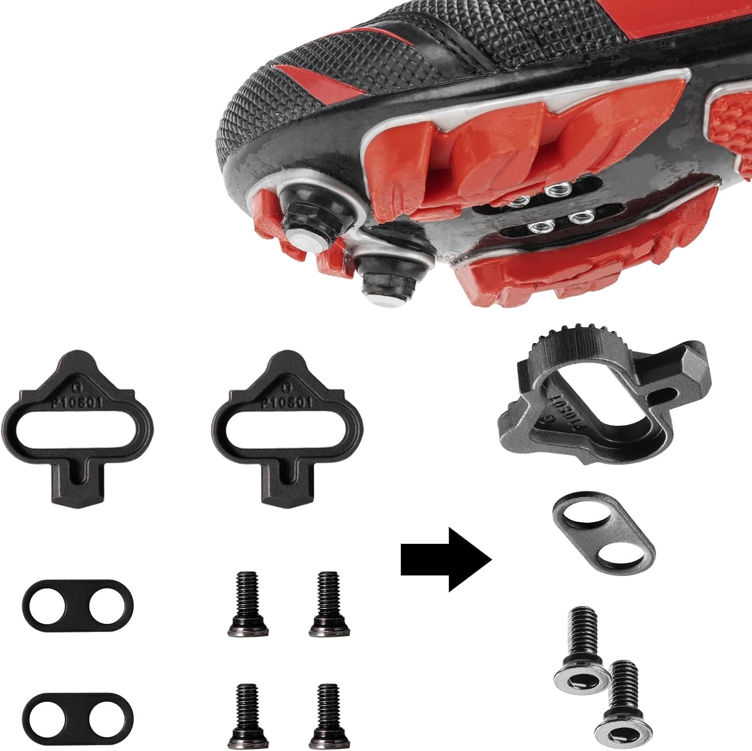 image:imageROCKBROS Mountain Bike Pedals Dual Function Sealed Clipless Flat Platform Compatible with SPD Bicycle Pedals for Mountain Bike MTB Pedals Flat