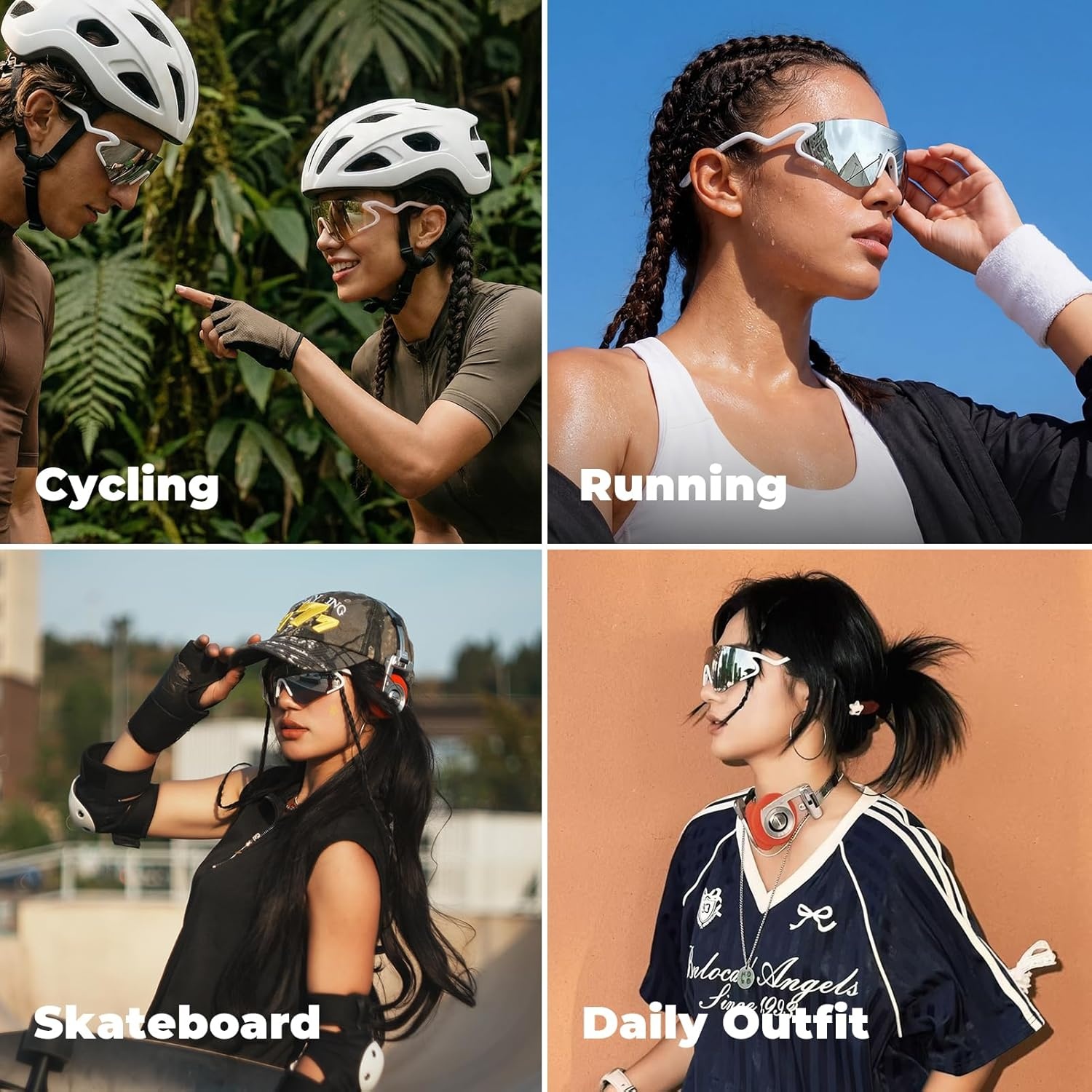 image:imageROCKBROS Photochromic Safety Glasses Transition Cycling Glasses for Men Women Sports Sunglasses for Running PickleballGold Photochromic Lens Matte Beige Frame