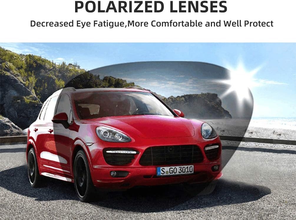 image:imageROCKBROS Polarized Cycling Glasses for Men Sports Glasses with 5 Interchangeable Lens for Running Pickleball BaseballRed