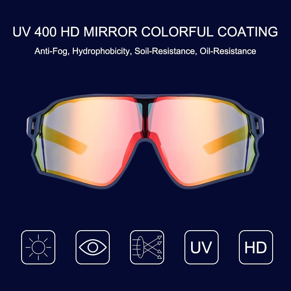 image:imageROCKBROS Polarized Sunglasses UV Protection for Women Men Cycling SunglassesBlue