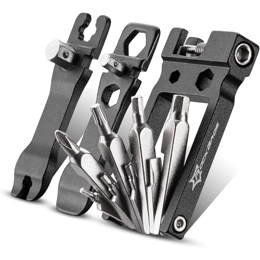 image:imageROCKBROS 16 In 1 MultiFunction Bike Tool Kit Portable Foldable Bike Multitool Cycling Tool Kit With Allen Wrench Tire Levers20 in 1 Tools