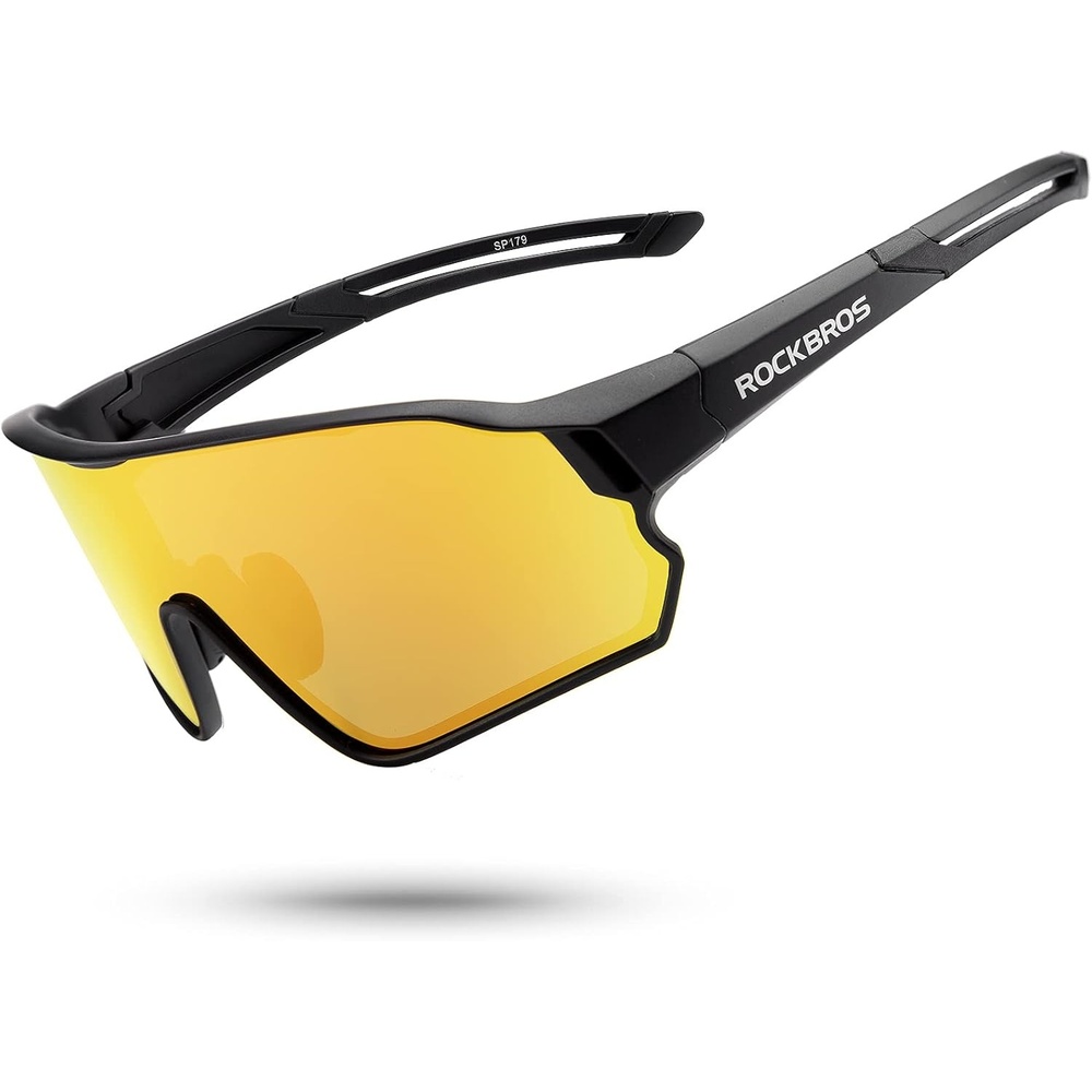 image:imageROCKBROS Polarized Sunglasses UV Protection for Women Men Cycling SunglassesBlack