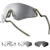 Clear Photochromic Lens | Transparent Green Frame